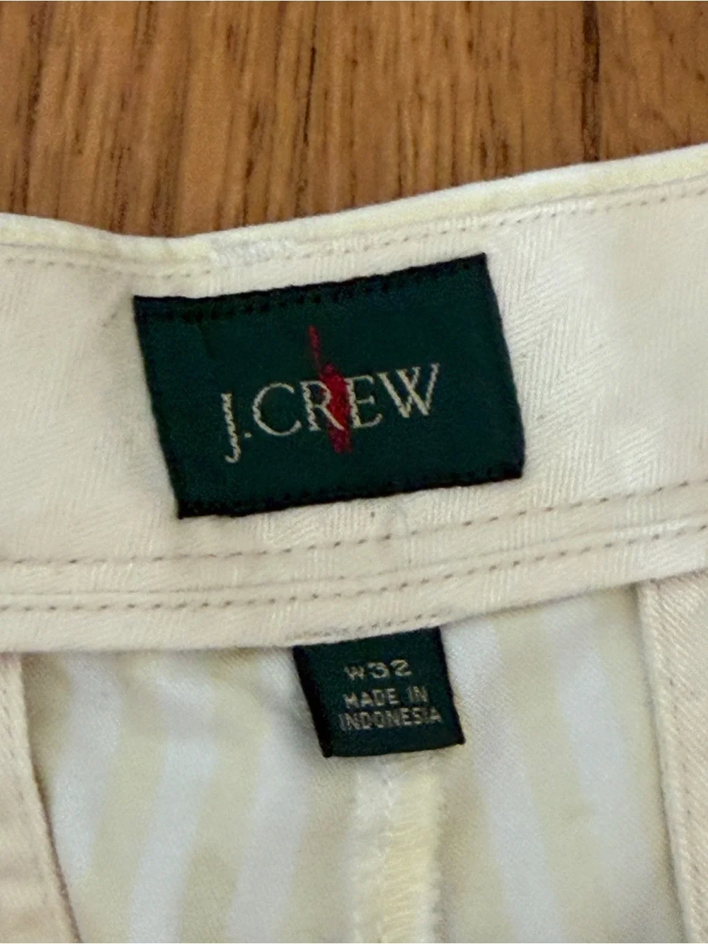 J. Crew Pale Yellow Stripe 8 inch Chino Men's Shorts